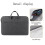 Capa para laptop de 15,6 polegadas, projetada para durabilidade, estilo e acolchoamento à prova de choque. Equipada com zíper de alta qualidade 4