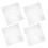 4Pcs Clear PVC Book Protectors Transparent Notebook Sleeve Covers 9