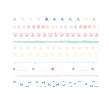 Washi-tape til journalføring, gør-det-selv-kunst, bløde overflader til skrivbare dekorationer (naturlig farve, 10 ruller)
