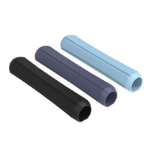 Apple Pencil beskyttelsescover, omfattende beskyttelse, gennemsigtig silikone i tofarvet farve, ergonomisk design for komfort og effektivitet,