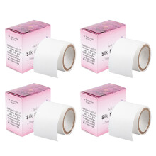 Silk Nail Wrap Set for Nail Tip , Transparent Fiberglass Extension Stickers, 4 Rolls