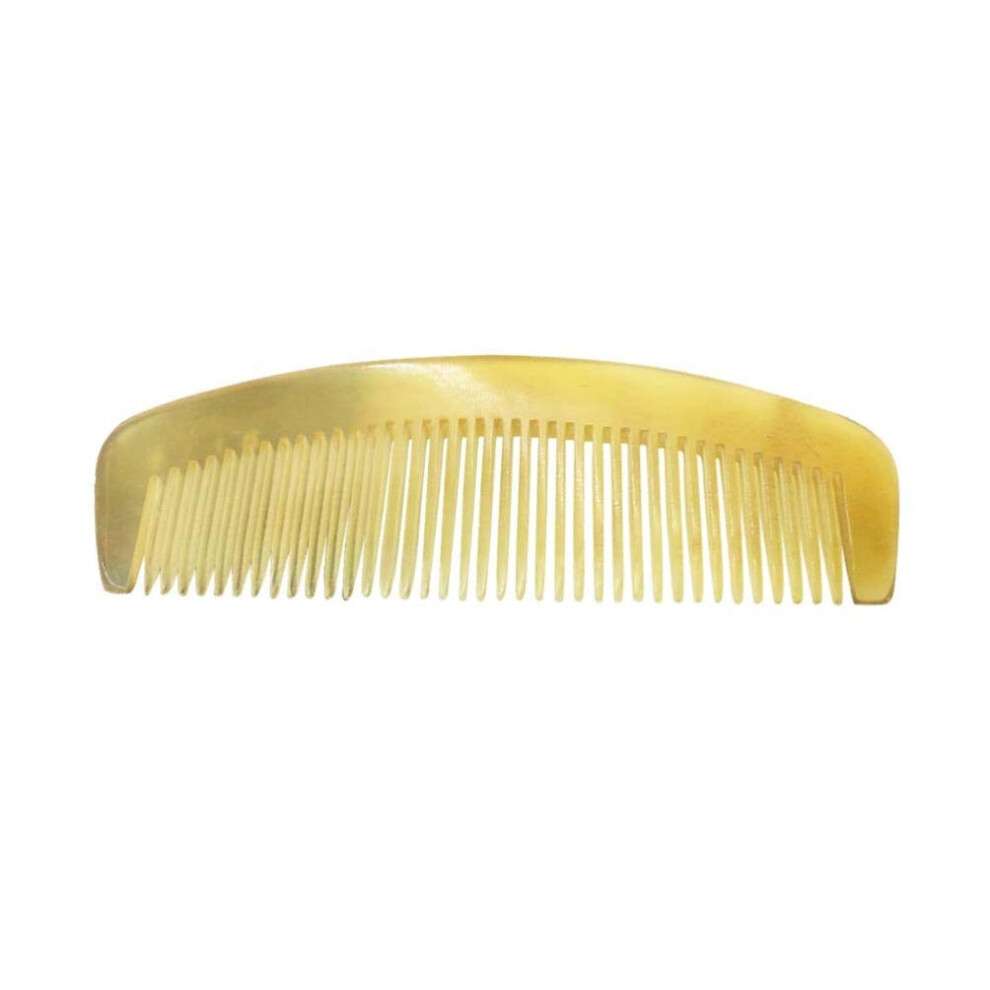 Unisex Natural Horn Hair Comb For Women Anti Static Gentle Scalp Massage Smooth Detangling Teeth Travel Size