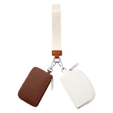 Llavero/Cartera Mini con Cremallera para Mujer (3/2/1 piezas), Bolsillo Doble Desmontable, Monedero Portátil, Cartera Pequeña para Viajes, Deportes