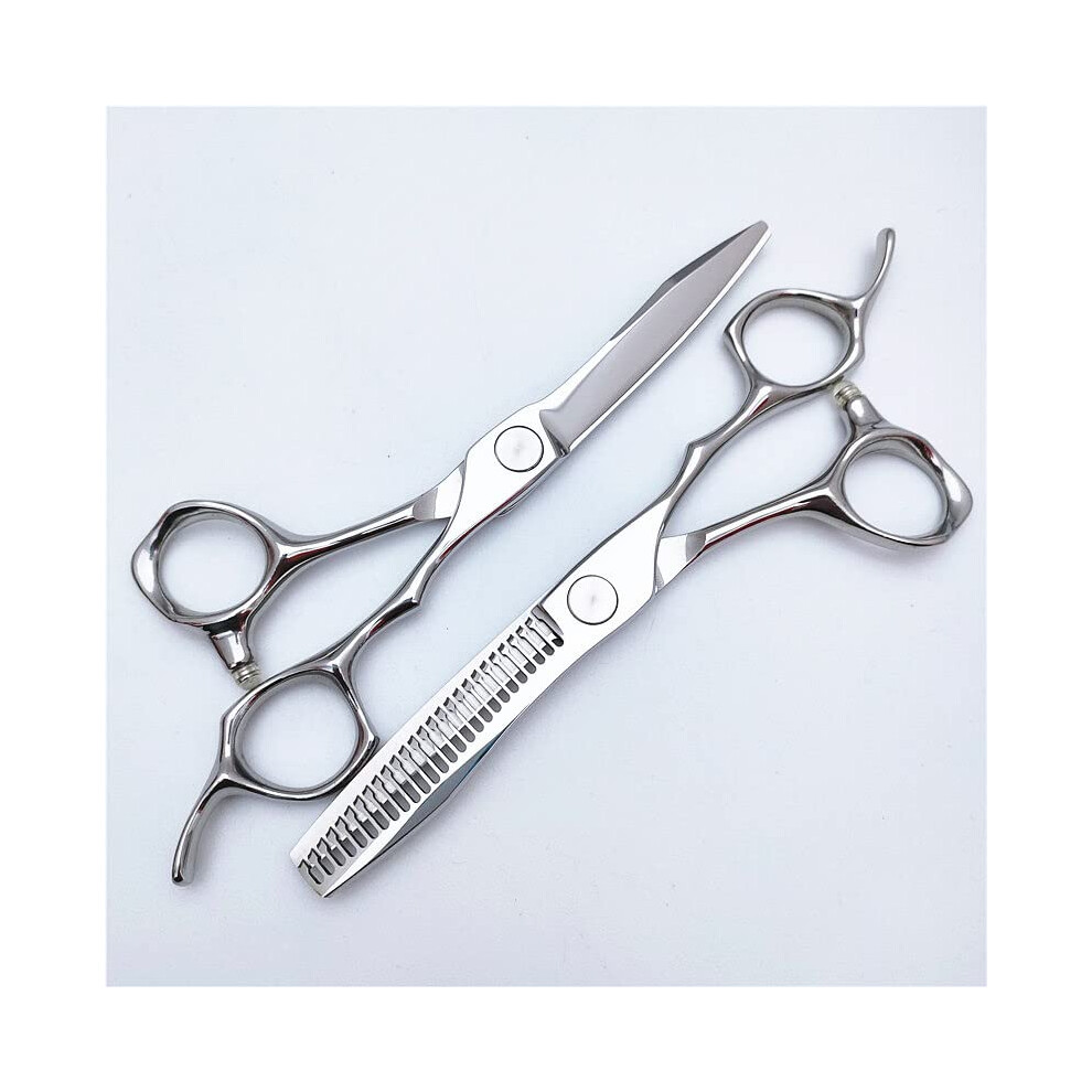 Professional Hair Cutting Scissors Set 6 Inch Sharp Blades Ergonomic Grip Barber Shears