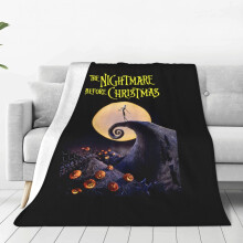 Nightmare Before Christmas Fleecedecke, superweiche, kuschelige Decke, geeignet für Wohnzimmer, Sofa und Bett – leichtes, warmes Plüschtier