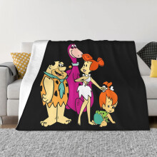 Flintstones-Decke, superweiche, kuschelige Flanelldecke, warme Plüschdecke für Couch, Sofa und Bett, ultraweiche Mikrofleece-Decke