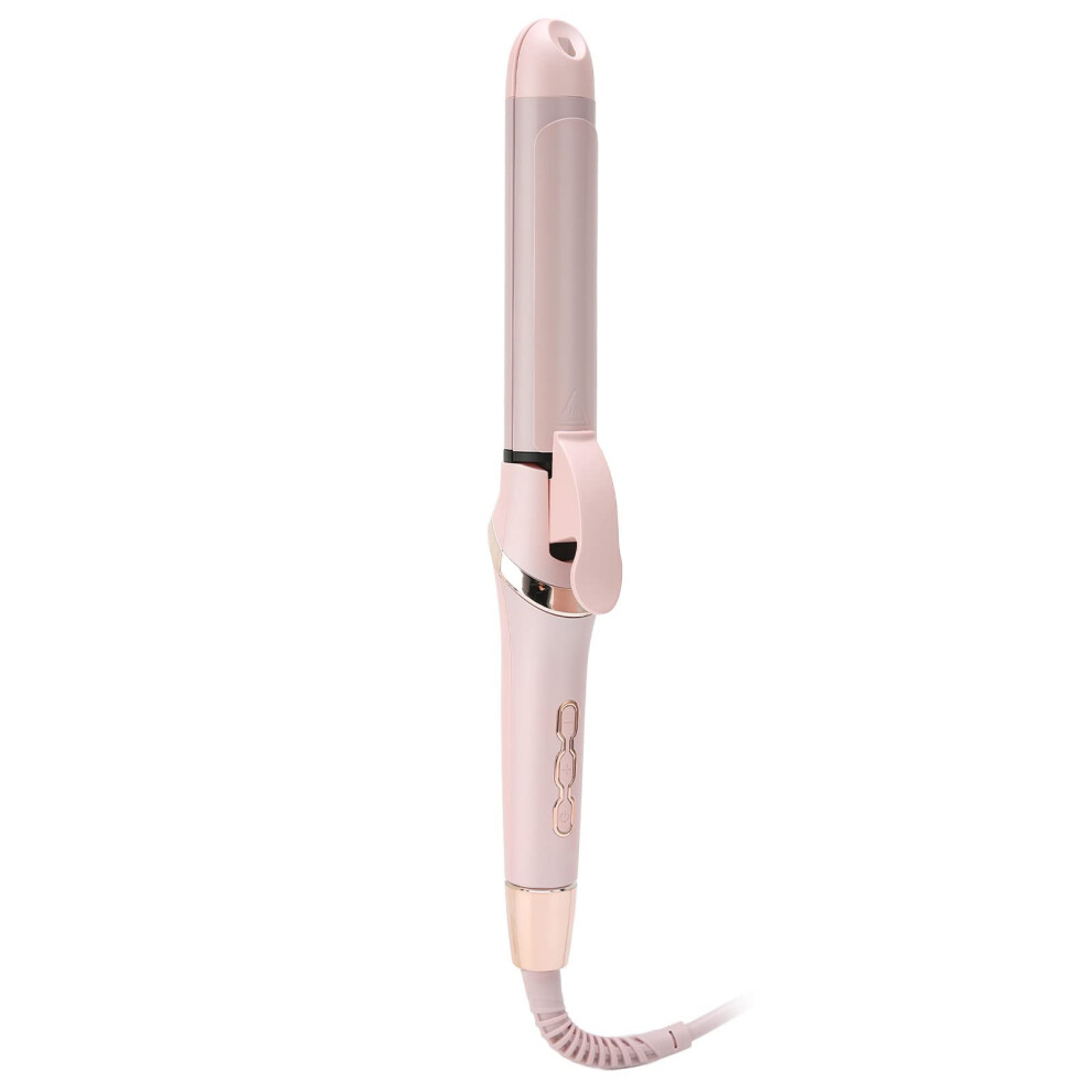 Professional Ceramic Curling Iron with Consistent Heat Distribution and Ergonomic Salon Grip