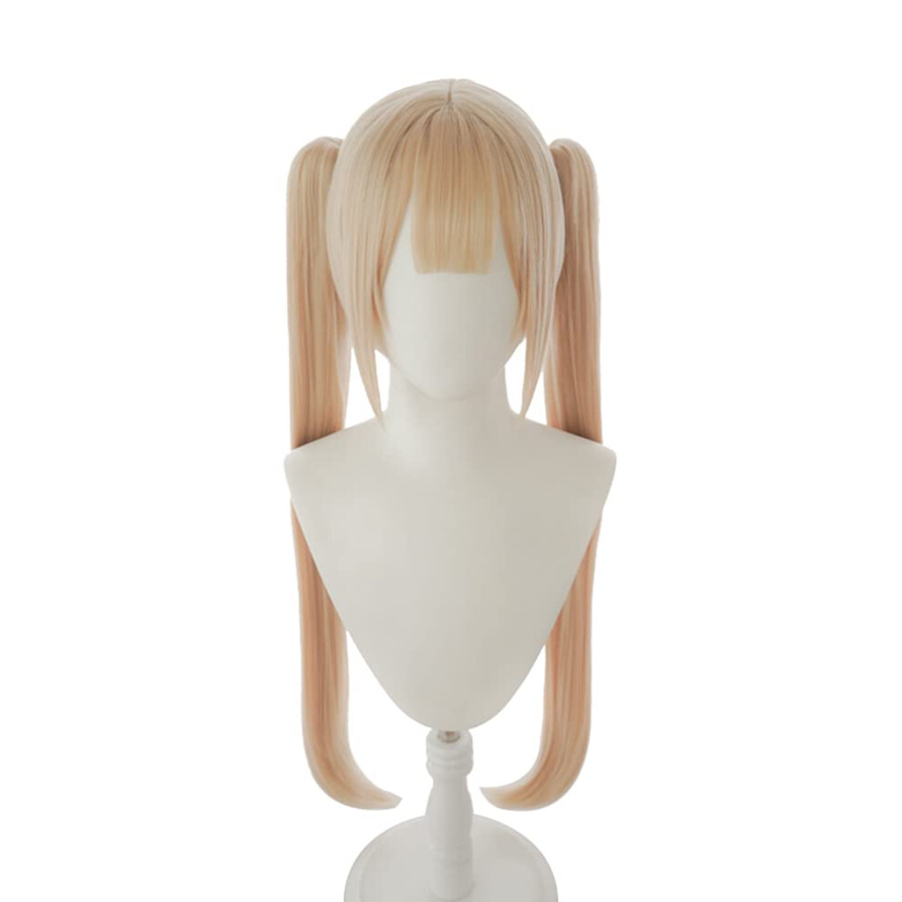 Marie Rose Cosplay Wig Long Blonde 80cm Heat Resistant Synthetic Hair for Anime Costume Party