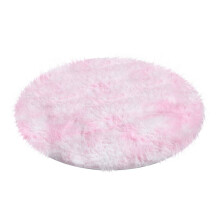 Houshold Round Fluffy Colorful Shag Round Area Rug,Plush Carpet For Kids Girls Living Room Bedroom Decor Multicolor Area Rug