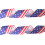 Πατριωτικά συρμάτινα ρολά κορδέλας, DIY κορδέλα χειροτεχνίας με αμερικανική 1