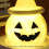 HBASD Χαριτωμένο φωτιστικό νυκτός LED για Halloween με κολοκύθα που λειτουργεί με 8