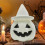 HBASD Χαριτωμένο φωτιστικό νυκτός LED για Halloween με κολοκύθα που λειτουργεί με 4