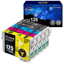 Cartucho de tinta de repuesto para Epson 125T125, compatible con NX125, NX127, NX130, NX230, NX420, NX530, NX625, Workforce 320, 323, 325 y 520 (2