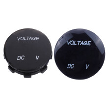 Méadar Voltais Uiscedhíonach Monatóir Digiteach Uilíoch Voltmhéadar LED Gorm & Painéal Taispeána Digiteach Voltmhéadar LED 5V25V DC