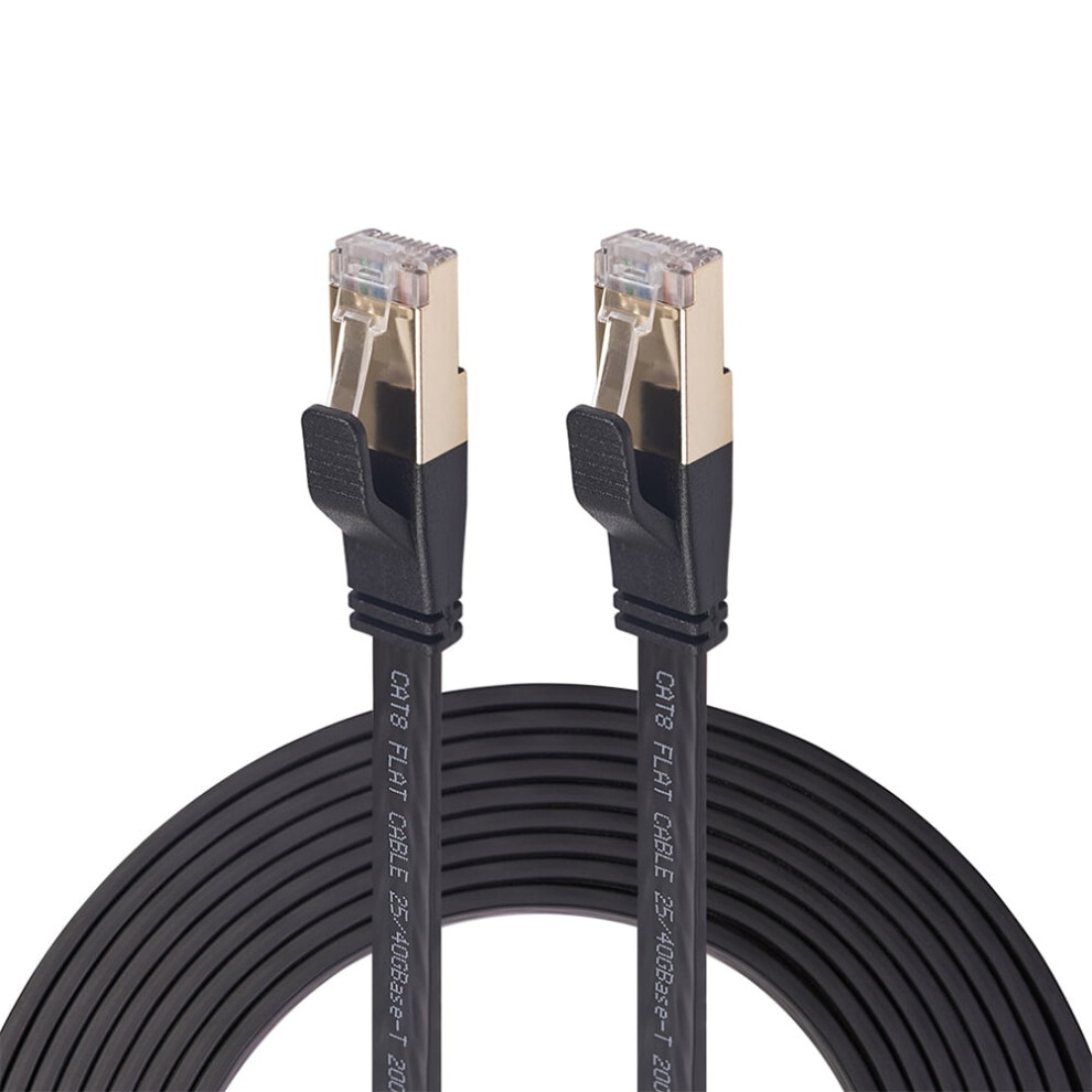 Jixopn Cat8 Ethernet Cable With Plated Rj45 Connector Sftp 40Gbps Super Speed Cat 8 Network Lan Patch Cord For Router Modem Computer Gold 9009791357776