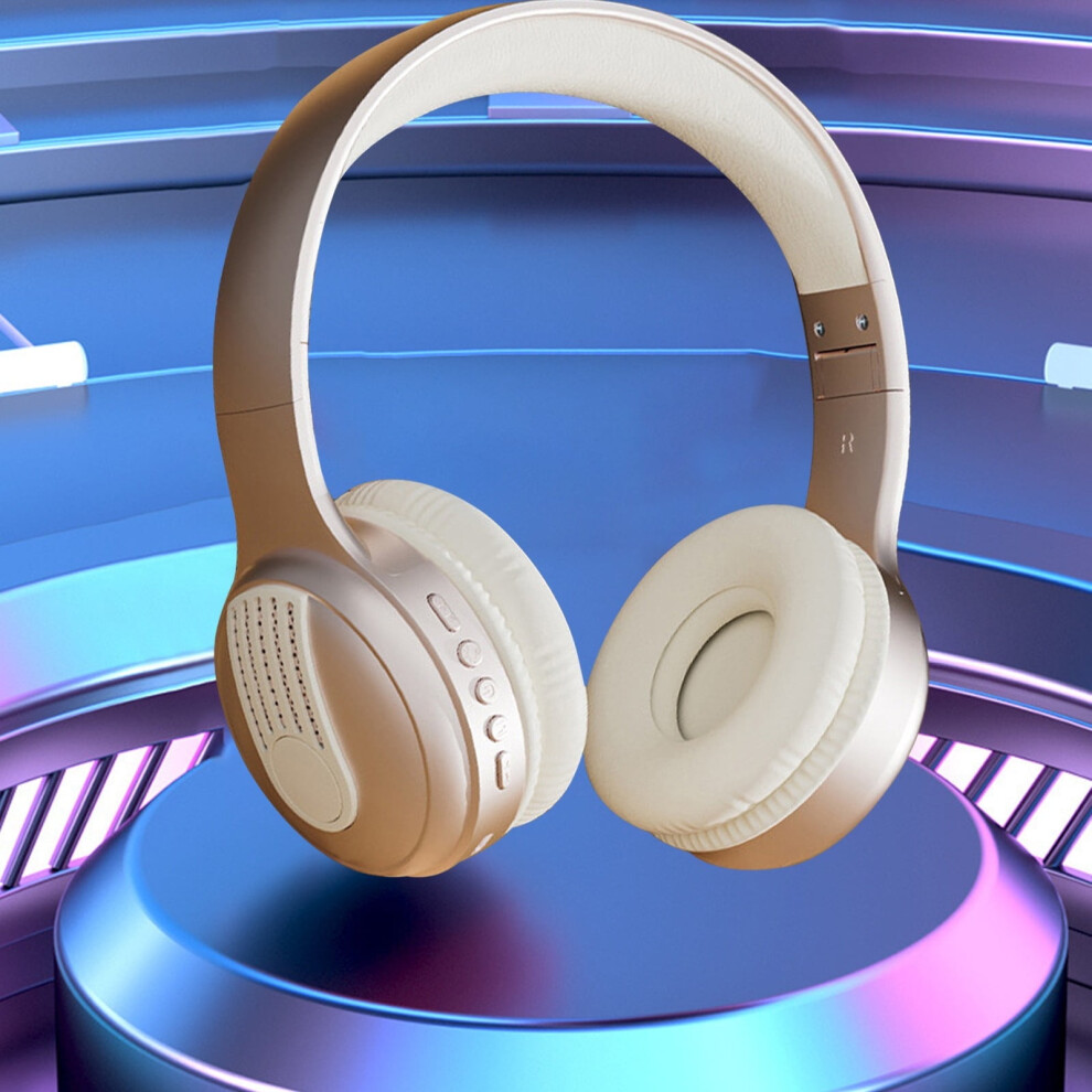 Txmfgh Wireless Bluetooth Over-Ear Headphones With Rgb And Mic, 8-Hour Battery Life, Foldable Design - Ideal For Gaming, Music, And Calls Light 9009791358094