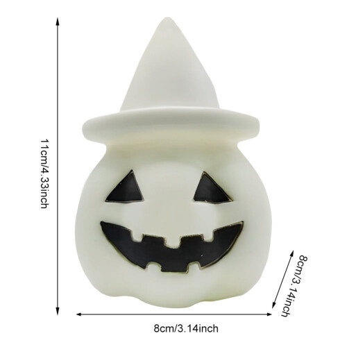 HBASD Χαριτωμένο φωτιστικό νυκτός LED για Halloween με κολοκύθα που λειτουργεί με 1