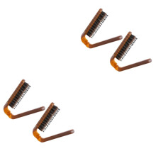 4pcs Folding Hair Comb Set Compact Detangling Brush for Travel Men and Women