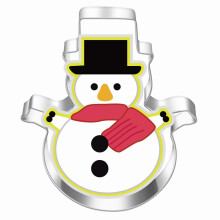 Clearance！Large Christmas Cookie Cutters 4 Holiday Cookie Cutters Stainless with Recipe Instruction Snowman Christmas Tree Snowflake..