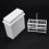 Ensemble de 24 lames de microscope blanches 6 x 2 en 1 avec support et coupelle de coloration 3