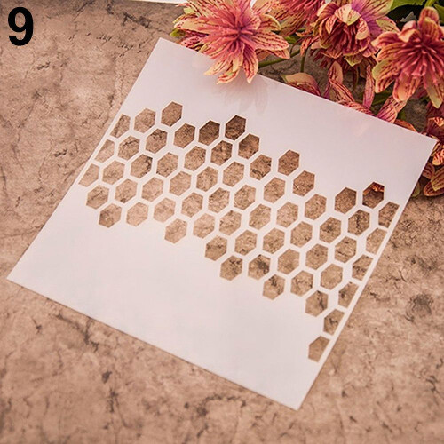 Πρότυπο ζωγραφικής μόδας Hariumiu Στένσιλ Scrapbooking Άλμπουμ Κέικ Καφέ DIY Τέχνη 1