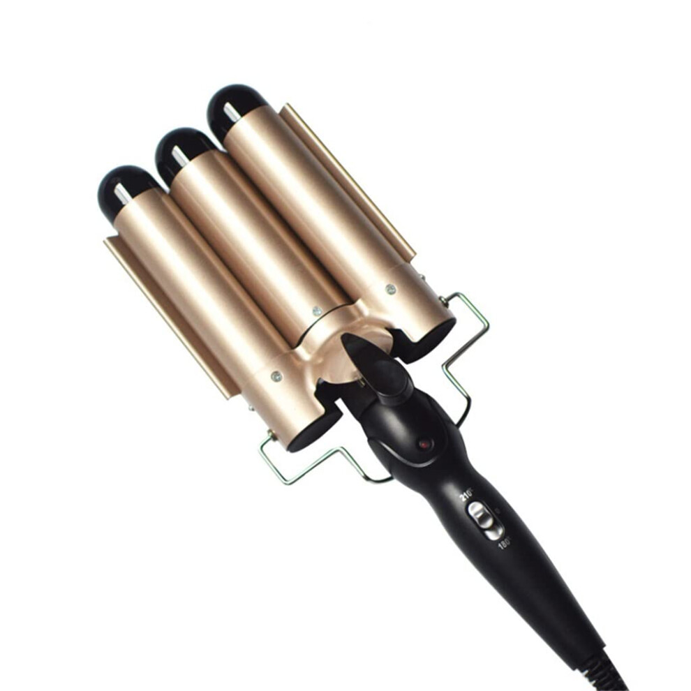 32mm Triple Barrel Curling Iron for Beach Waves, Tourmaline Ceramic Hair Waver with Fast Heat Up