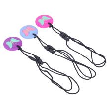 3pcs Baby Butterfly Silicone Teething Toy, Portable Soft Sensory Necklace