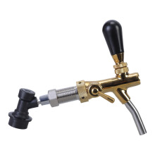 Beer Keg Coupler Brass Tap Dispenser with Adjustable Faucet for Home Brewing Enthusiasts