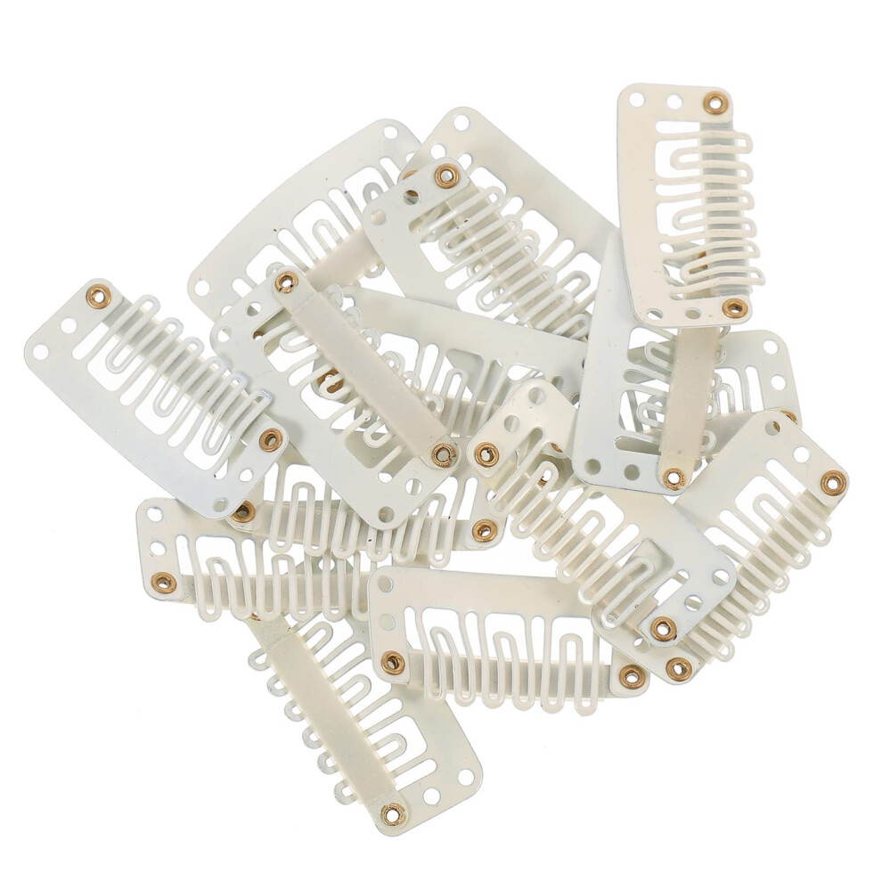 60pcs UShape Wig Clips with Silicone Bar for Secure Fit and Hair Extension DIY Attachment