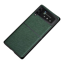 Elegant Samsung Galaxy Z Flip3-skal, kamera- och skärmskydd med slitstarka och robusta material, elektropläterad ram för förbättrat grepp och