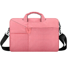 Capa para laptop com alça de ombro ajustável, design fino e leve, alça lateral para facilitar o transporte em laptops de 14,1 a 15,4 polegadas,
