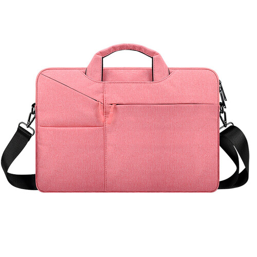 Capa para laptop com alça de ombro ajustável, design fino e leve, alça lateral para facilitar o transporte em laptops de 14,1 a 15,4 polegadas,