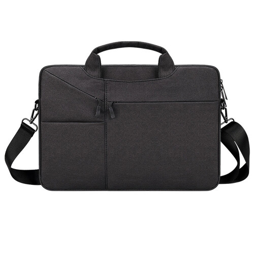 Bolsa para laptop prática e organizada, em poliéster impermeável com compartimento acolchoado à prova de choque para notebooks de 15,6 polegadas,