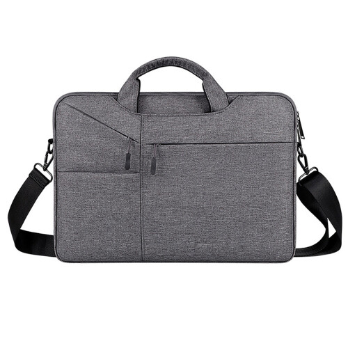 Bolsa para laptop prática e organizada, em poliéster impermeável com compartimento acolchoado à prova de choque para notebooks de 15,6 polegadas,