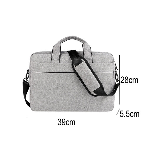 Pasta moderna para laptop, resistente a impactos e à prova d'água, bolsa de ombro leve para laptops de 14,1 a 15,4 polegadas com design elegante. 1
