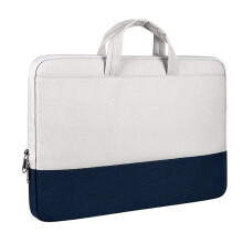 Capa para notebook de 15,6" com bolso para acessórios, fácil de transportar com alça e zíperes duplos na parte superior, ideal para uso no
