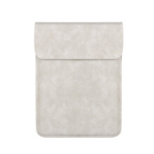 Capa elegante para laptop, à prova d'água, em couro PU, para proteger seu valioso dispositivo. Possui suporte ajustável e mousepad integrado que