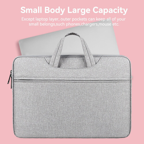 Capa elegante para laptop de 15,6 polegadas, com material resistente à água e alça de ombro ajustável para uso versátil, adequada para qualquer 2