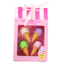 Non-Scented Non-Edible Cone-Shaped Erasers, Creative Cartoon Pattern For Classroom Use And Party Favors, Attractive To Kids Due To Cute Styling And As