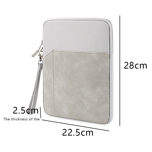 Bolsa de transporte de 9,7 a 10,8 polegadas, forro macio à prova de choque, resistente à água, bolso extra para acessórios, zíper suave, cordão 1