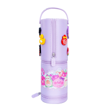 Niedlicher Silikon-Stiftehalter im Tierdesign mit Kawaii-Dekor, Mini-Rucksack-förmiger Stehpult oder Reiseaufbewahrung für bis zu 15 Stifte,