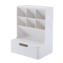 Opbergdoos voor bureauhouder, multifunctionele bureau-organizer met grote capaciteit voor kantoorwerkplekken, lade-organizer, plastic