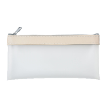 Cierre de cremallera suave para accesorios de viaje, estuche para lápices transparente de construcción duradera, estuche para lápices de material