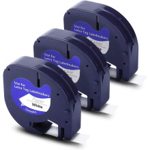 Professionele labelprintertape, thermische printtechnologie voor heldere zwarte afdrukken op witte labels, zelfklevend ontwerp voor probleemloze