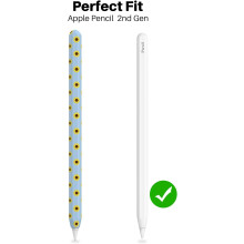Hoogwaardige siliconen hoes voor magnetische bevestiging, ergonomisch ontwerp, klassieke etui compatibel met Apple Pencil 2e generatie, draadloos