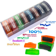 Self-Inking Teacher Stamp Set, Kid-Friendly Non-Toxic Ink Promotes Safe Learning, Mess-Free Motivation Tools For Engaging Classroom Activities