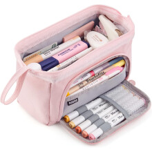 Duurzame etui: Uniek ontworpen etui van canvas voor kantoor en school, lichtgewicht ontwerp, multifunctioneel en geschikt voor diverse gelegenheden.