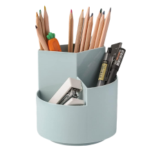 Elegante bureau-organizer, bureau-organisatieoplossing voor school- en kantoorbenodigdheden, 360 graden draaibaar ontwerp met multifunctioneel