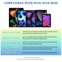 Digitale stylus voor iPad, ondersteunt handpalmherkenning, universele digitale pen, hoge precisie en gevoeligheid, voor iPad-modellen van 2018-2022.