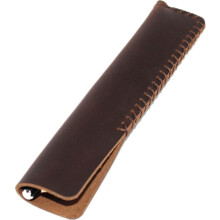 Einzel-Etui für Füllfederhalter, Echtleder-Hülle im Vintage-Stil, aus italienischem Rindsleder, eleganter Schutz für Ihr Schreibgerät